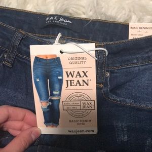 FashionNOVA high waisted skinny distressed jean